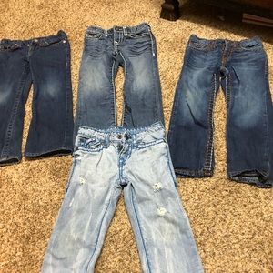 Lot of 4 boy true religion size 6 jeans